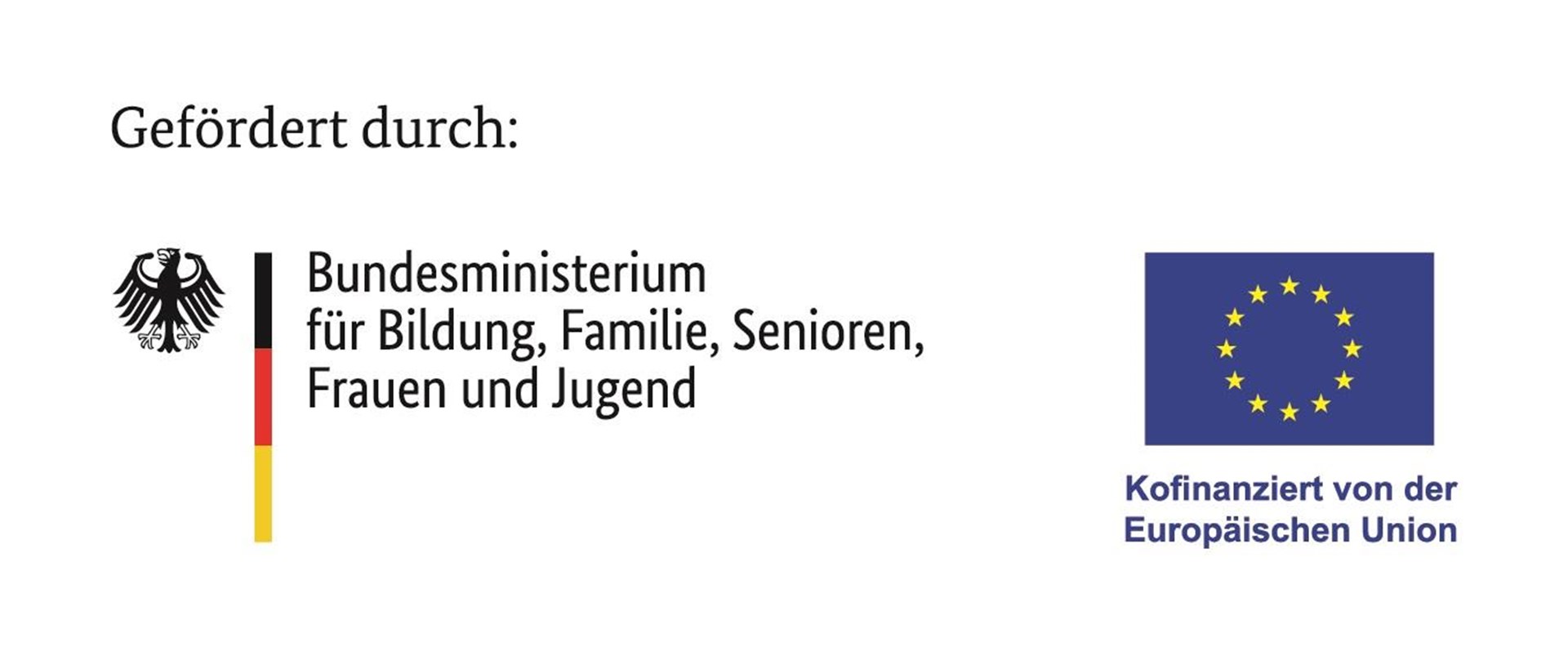 Logo der Kampagne "JustBE" mit den unterstützenden Förderern